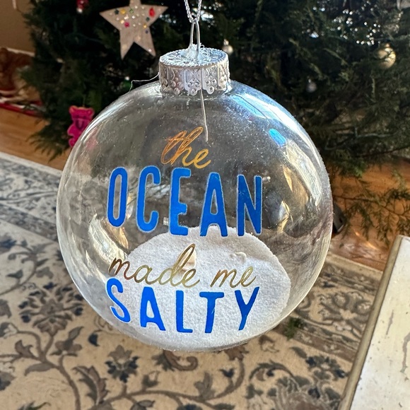 The Ocean Made Me Salty Christmas Tree Ornament from Holland America - Picture 1 of 3
